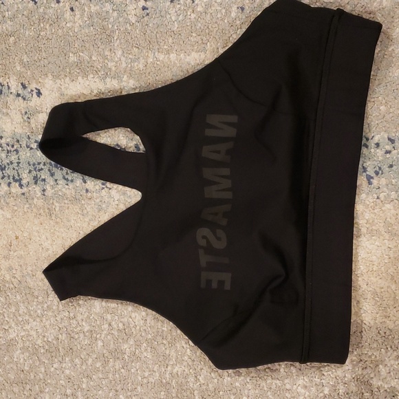 Lululemon Fast & Free Bra (Nulux)Black Namaste - Picture 2 of 3